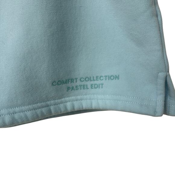 Comfrt Sweat Shorts Pastel Edit Light Blue Loungewear Beach Summer Women's Large - Picture 5 of 11